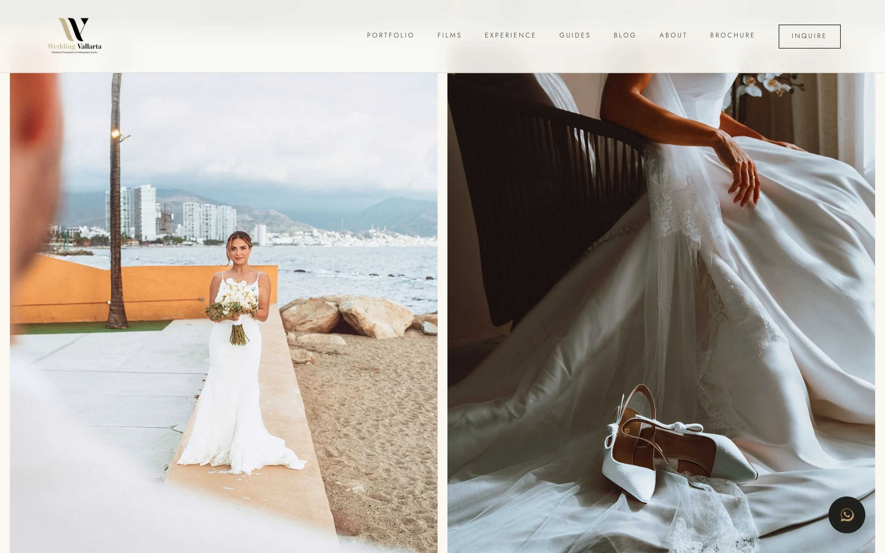 Sitio web de Wedding Vallarta, pantalla 2