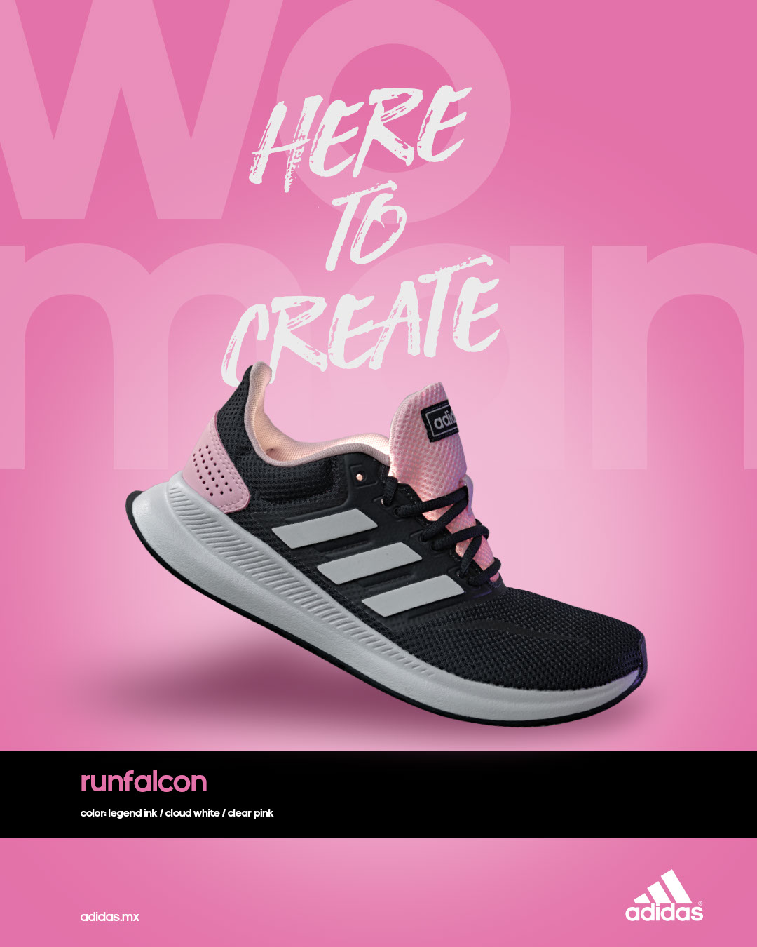 Adidas Run Falcon commercial photography campaign
