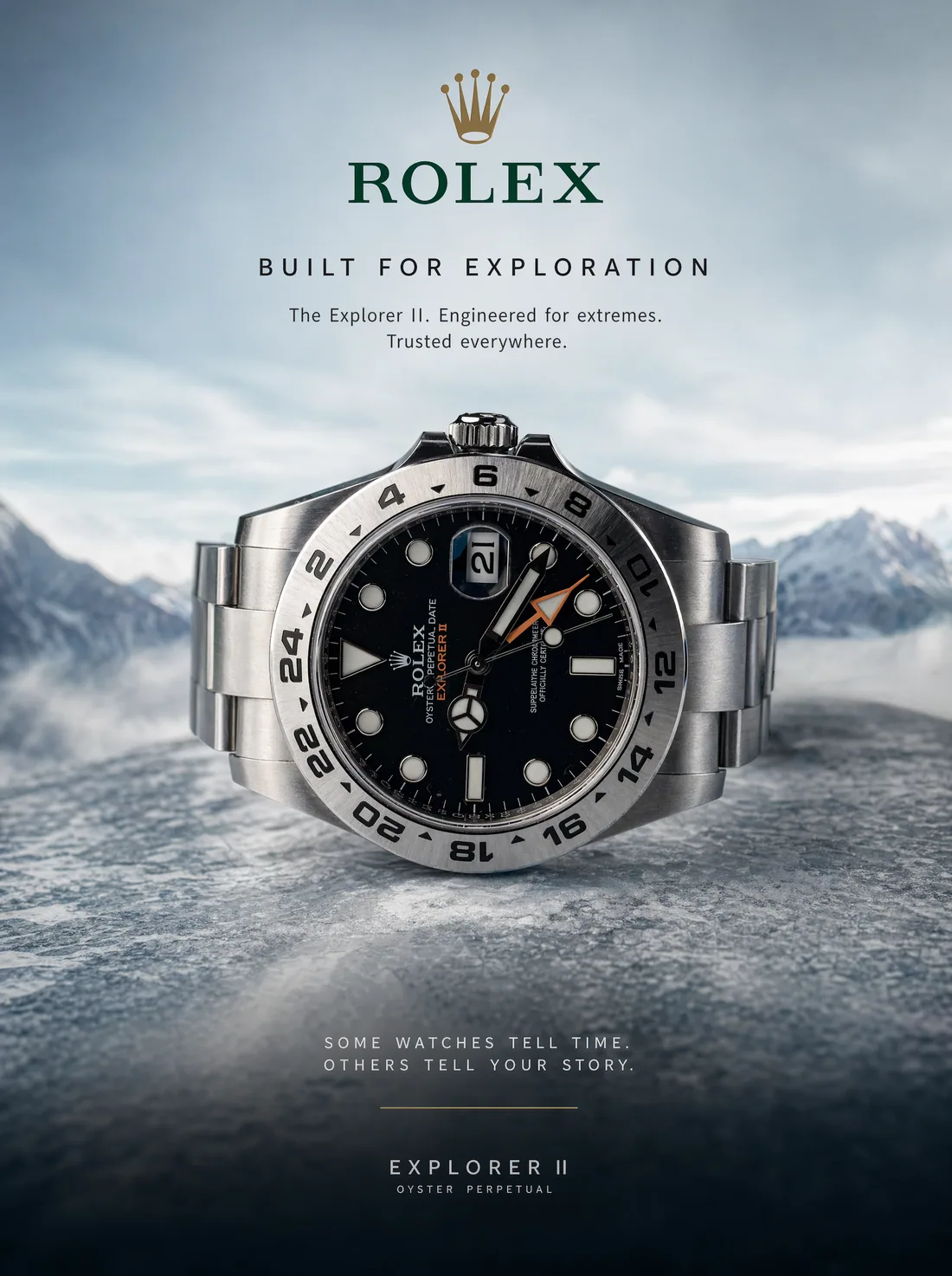 Rolex brand campaign photography