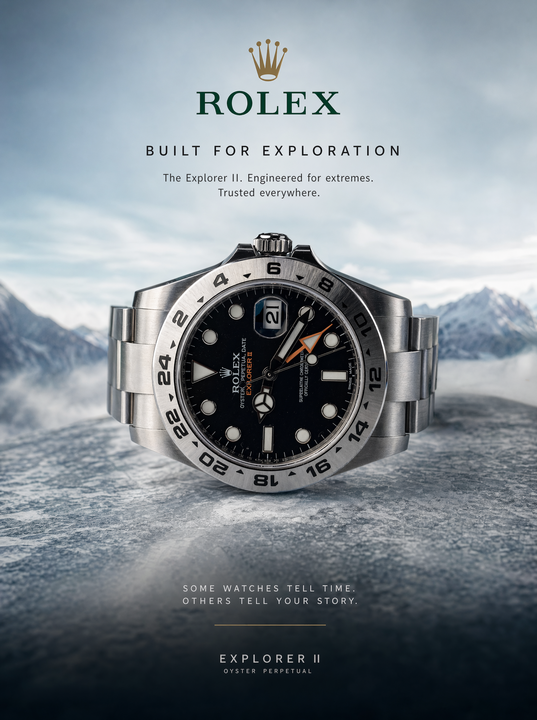 Rolex brand campaign photography